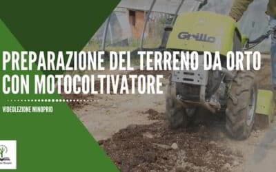 Preparazione del terreno da orto con motocoltivatore