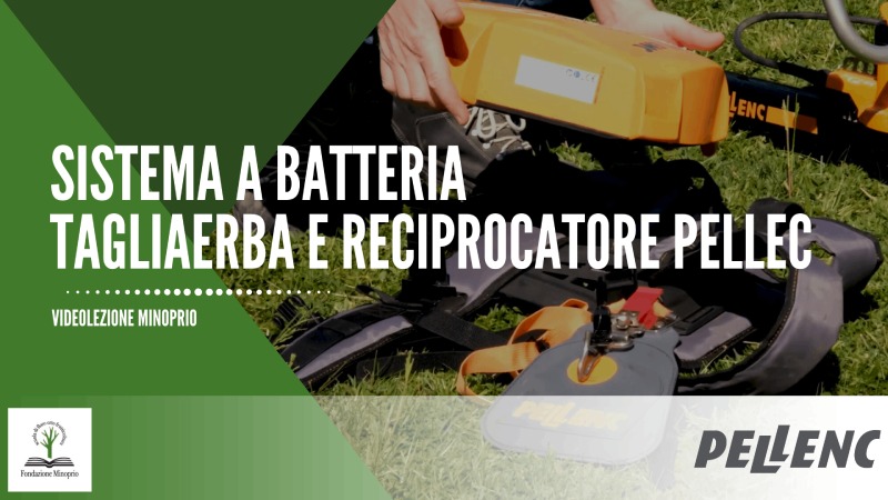 Sistema a batteria – tagliaerba e reciprocatore Pellenc